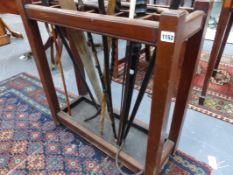 A LATE VICTORIAN MAHOGANY STICKSTAND.