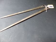 A George III silver game skewer. London 1798. Makers Peter and Anne Bateman and another London 1798.