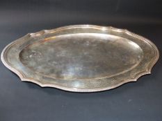 A silver coloured oval platter inscribed 'GRAN PREMIO Y.P.F CIUDAD DE MENDOZA. Formula 2 Europea 1ER