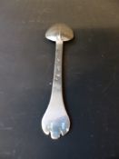 An early English silver trefid spoon, London 1685, maker's initial possibly I.G., 18.25cm long.