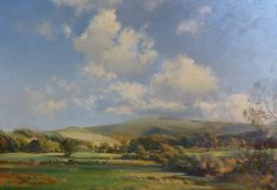 Frank Wootton (1911-1988) (ARR), Windover Hill from Frog Firle, view of the Sussex Downs, signed,
