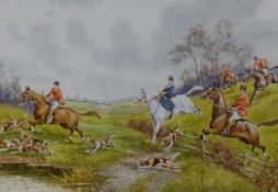 A.D. Bell (Wilfred Knox) (1884-1966), Fox hunting scenes: "The Meet", "Moving Off", "In Full Cry"