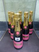 SIX BOTTLES 375CL PIPER-HEIDSIECK ROSE SAUVAGE CHAMPAGNE