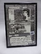 JUDY THOMAS LIMITED EDITION PRINT 2/100 WITH ARTIST THUMB PRINT REVERSO