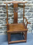 A SET OF EIGHT CHINESE HARDWOOD CHAIRS