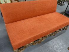 CLUB SOFA WITH CARVED DECORATION