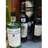 ONE BOTTLE WHITE SATIN GIN, 2009 SELECTED CLARET FOR CHRISTCHURCH OXFORD, 2008 CAMPO VIEJO RIOJA