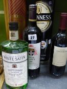 ONE BOTTLE WHITE SATIN GIN, 2009 SELECTED CLARET FOR CHRISTCHURCH OXFORD, 2008 CAMPO VIEJO RIOJA