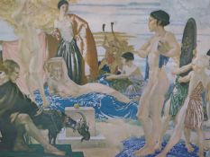 A RUSSEL FLINT PRINT OF PARIS AND HELEN