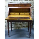 A 19TH C. MAHOGANY WRITING BUREAU