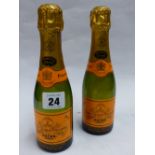 TWO 18.7CL BOTTLES OF VEUVE CLICQOUT. BRUT BICENTENAIRE 1772-1972