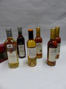 THREE BOTTLES 375ML CROIX MILHAS RIVERSALTES AMBRE, ONE BEAUMES DE VENISE MUSCAT, ONE MUSCAT DE ST