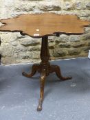 A GEORGE III STYLE SUPPER TABLE