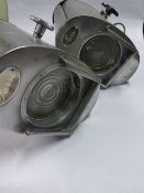 PAIR OF FURSE POLISHED THEATRE LIGHTS