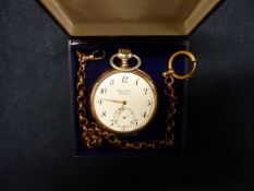 A ZENITH 800 SILVER AND GOLD COLOURED OPEN FACED POCKET WATCH WITH TOPWIND ACTION NO 2946877, 7289