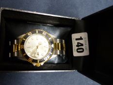 A GENTS GIANNI RICCI WRISTWATCH IN FITTED BOX