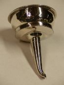 A GEORGE III SILVER WINE FUNNEL. LONDON 1785. MAKERS INITIALS T.C. 11CM HIGH