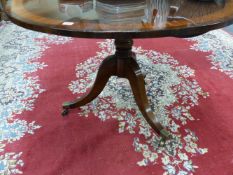 A ROSEWOOD TRIPOD BREAKFAST TABLE