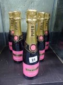 TWENTY FOUR BOTTLES 375CL PIPER-HEIDSIECK ROSE CHAMPAGNE