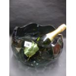 A LARGE ARTEL GLASS WINE COOLER