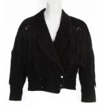 JERRY LEE LEWIS BLACK FRINGED JACKET o