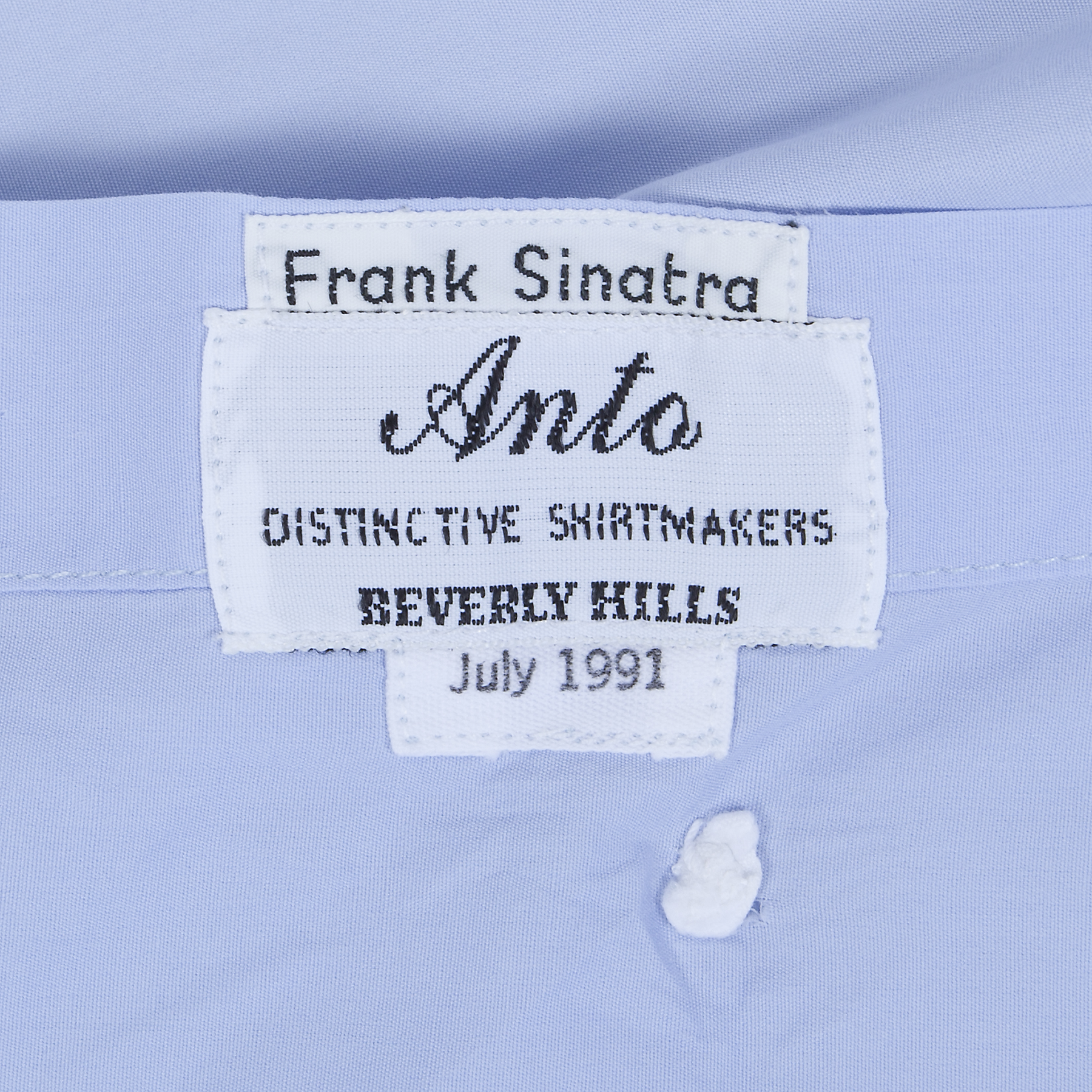 FRANK SINATRA OXFORD BLUE ANTO SHIRT • * - Image 2 of 2