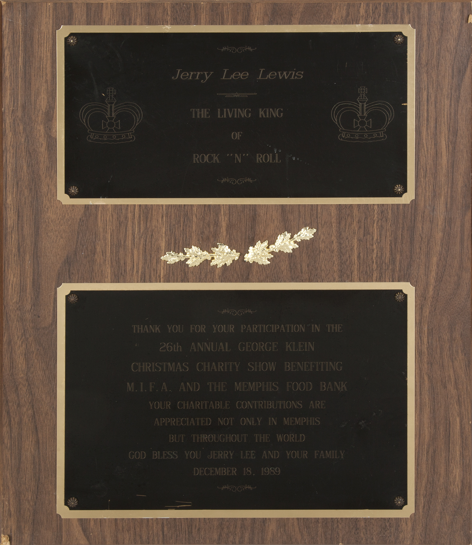 JERRY LEE LEWIS PLAQUES o - Image 4 of 5