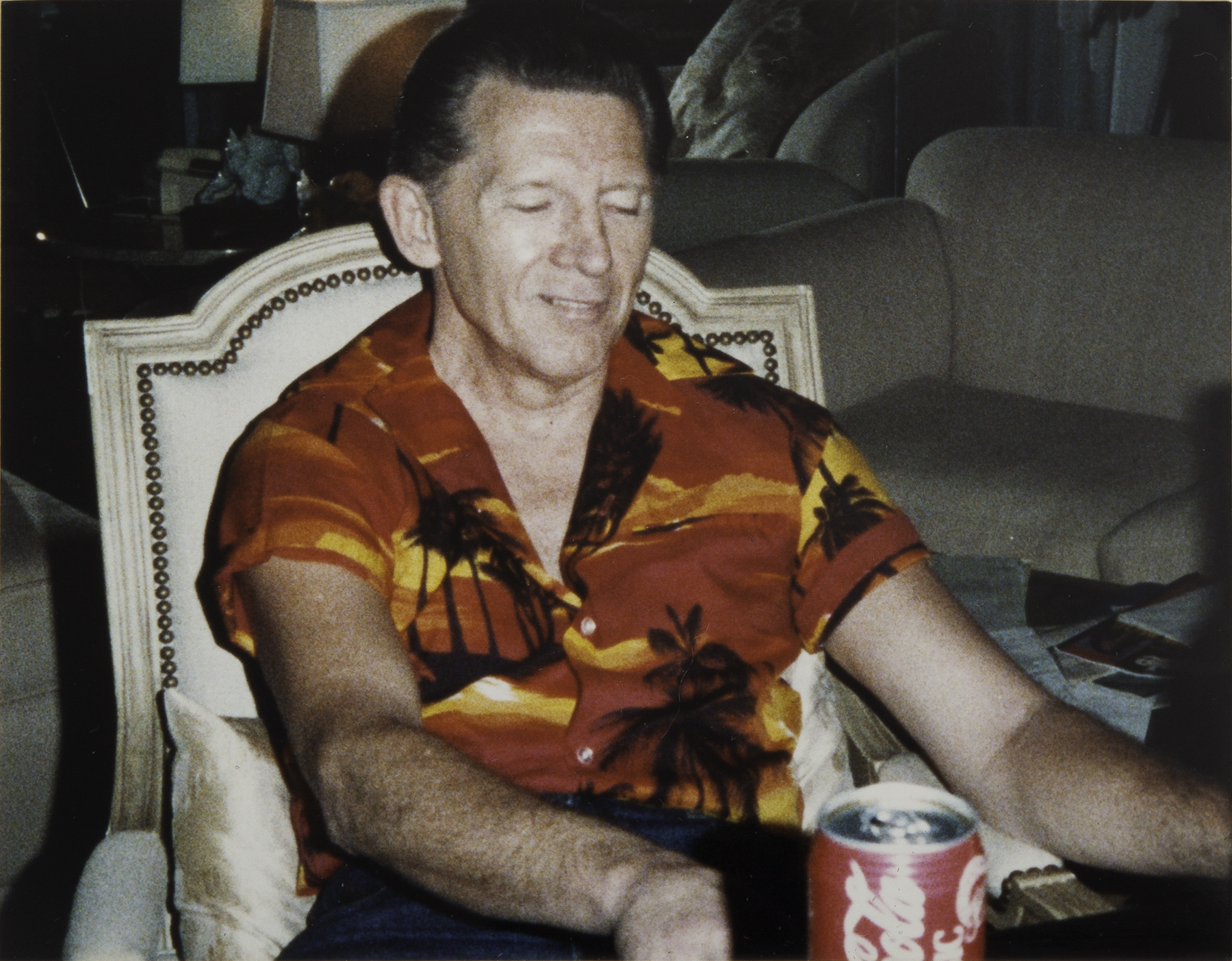 JERRY LEE LEWIS HONEYMOON WORN HAWAIIAN SHIRT o - Image 3 of 5