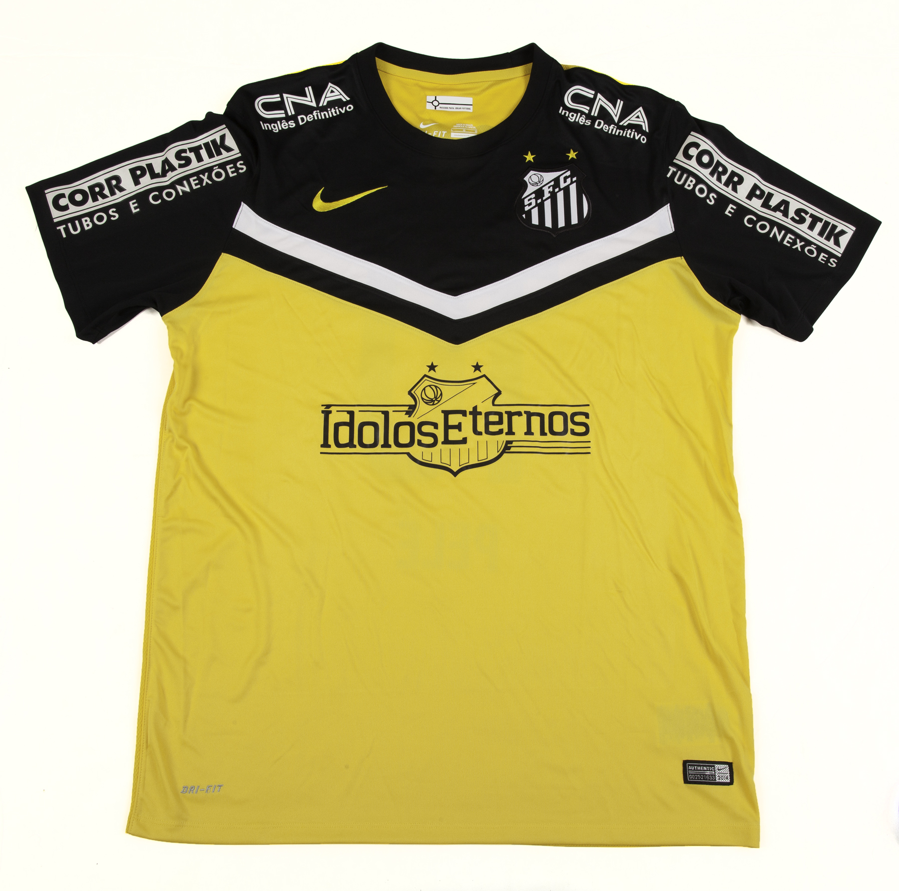 PELÉ 2014 IDOLS FOREVER SANTOS FC ALTERNATE JERSEY