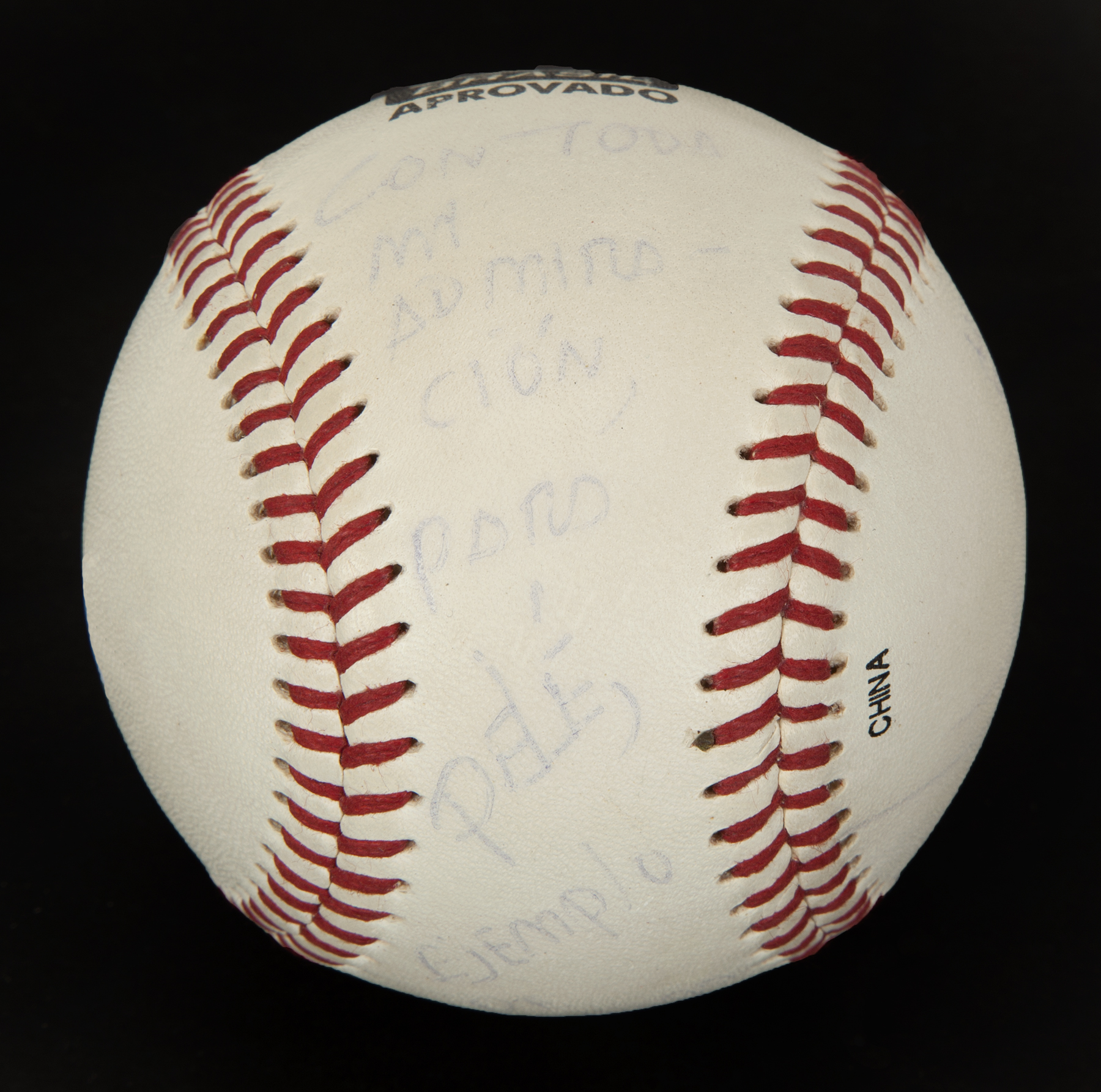 PELÉ HUGO CHAVEZ SIGNED BASEBALL - Image 2 of 4