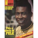 PELÉ SIGNED JULY 1971 MANCHETE MAGAZINE