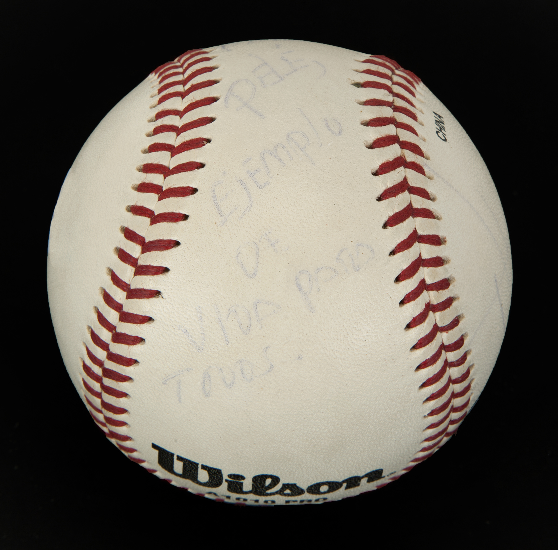 PELÉ HUGO CHAVEZ SIGNED BASEBALL - Image 3 of 4