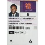 PELÉ 2012 LONDON OLYMPICS CREDENTIAL