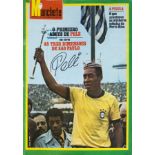 PELÉ SIGNED JULY 24, 1971, MANCHETE MAGAZINE