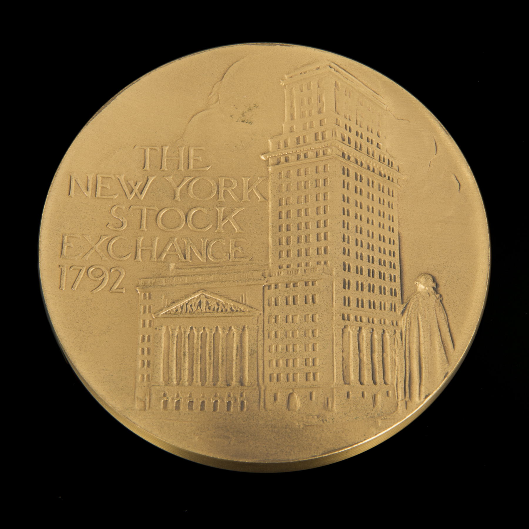 PELÉ 2000 NEW YORK STOCK EXCHANGE PETROBRAS ORIGINAL LISTING MEDAL WITH BADGE - Image 2 of 3