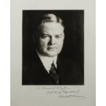 HERBERT HOOVER PHOTOGRAPH SIGNED TO HAROLD LLOYD