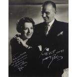LILY PONS AND ANDRE KOSTELANETZ PHOTOGRAPH SIGNED TO HAROLD LLOYD