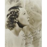 GLADYS SWARTHOUT PHOTOGRAPH SIGNED TO HAROLD LLOYD