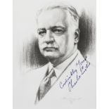 CHARLES CURTIS PHOTOGRAPH SIGNED FOR HAROLD LLOYD