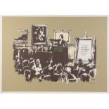 BANKSY - MORONS (SEPIA)