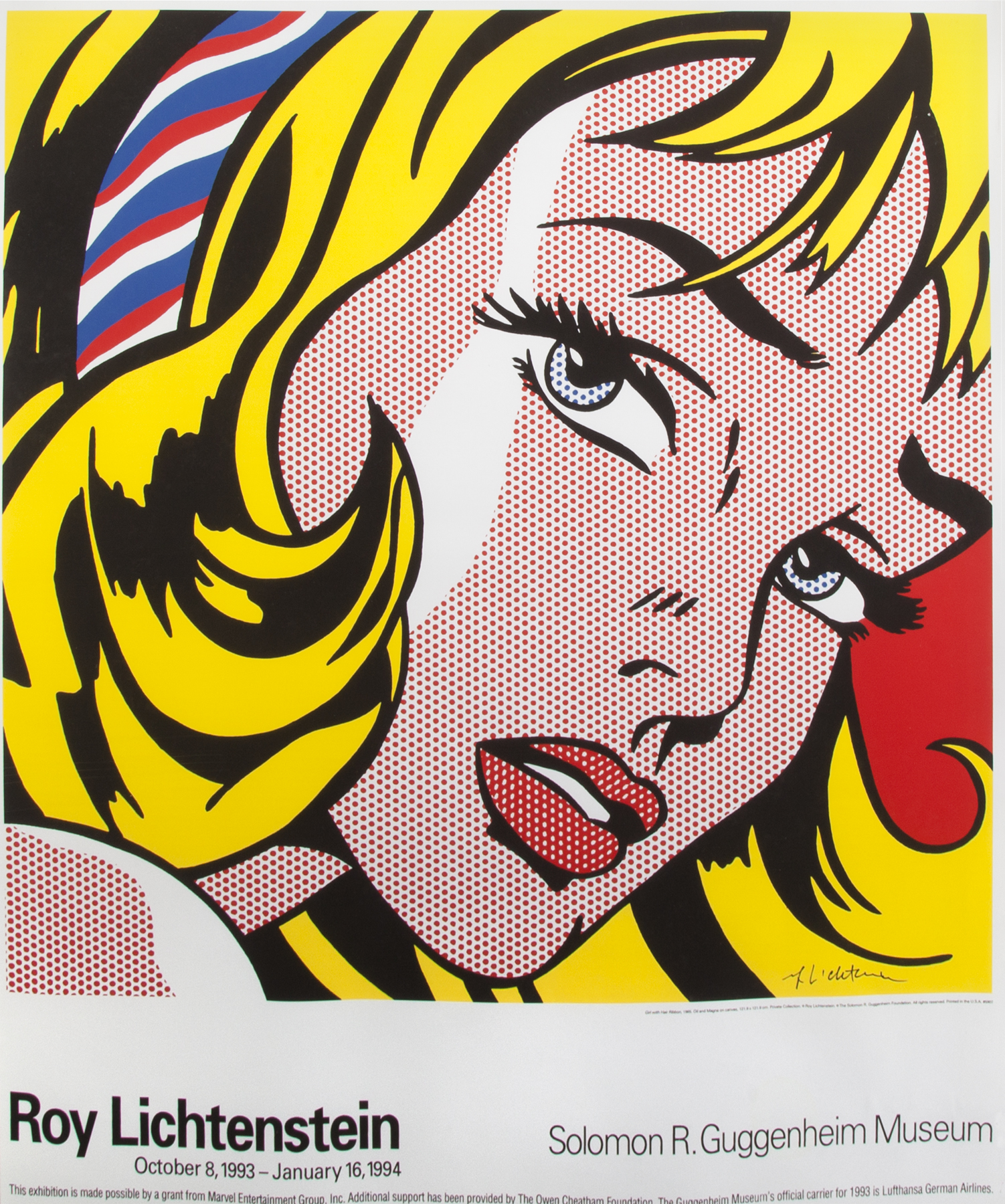 ROY LICHTENSTEIN - SOLOMON R. GUGGENHEIM POSTER