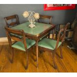 VINTAGE CARD TABLE AND CHAIRS