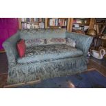 SILK DAMASK COVERED SOFA