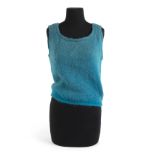 MARILYN MONROE TURQUOISE KNITTED TOP