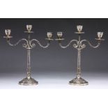 Pr. German Silver Candelabra