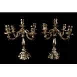 Pr. Continental 800 Silver Candelabra