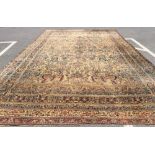 Antique Lavar Kerman Carpet