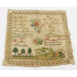 19th C. American Sampler