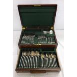 Mahogany Cased Canteen C19th Kings Pattern Cutlery: 11 teaspoons, maker JA & JS London 1883, 6