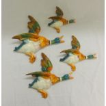 Beswick Flight of Mallard Ducks 596-1, 596-2, 596-3 & 596-4 (4)